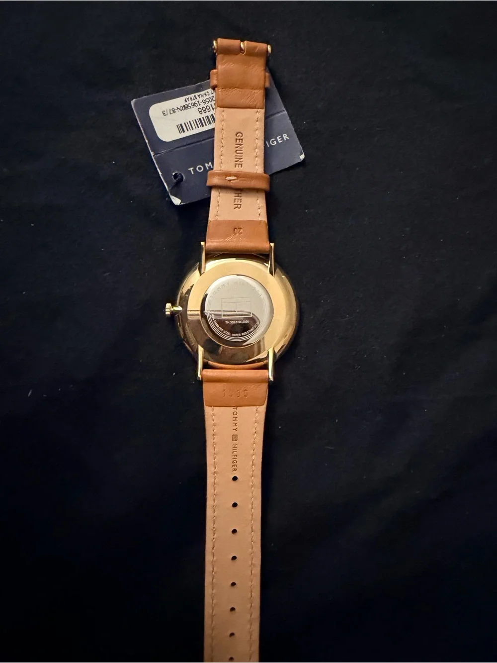Tommy Hilfiger Men's Gold Case Brown Leather Strap Watch